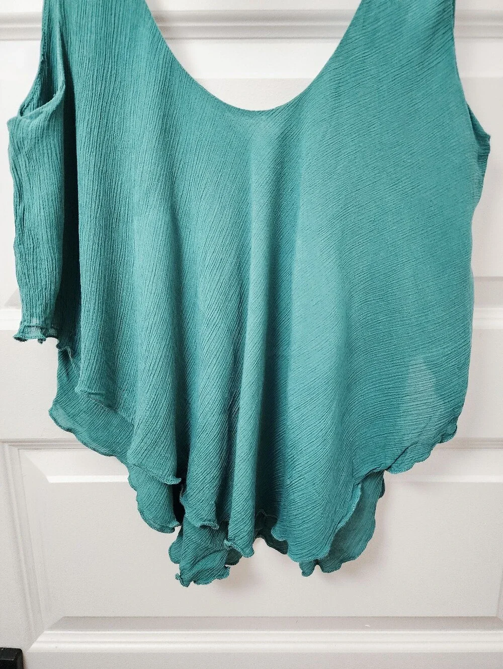 Free People Teal Layered V-Neck Camisole Size S